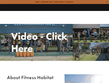 Tablet Screenshot of fitnesshabitat.com.au